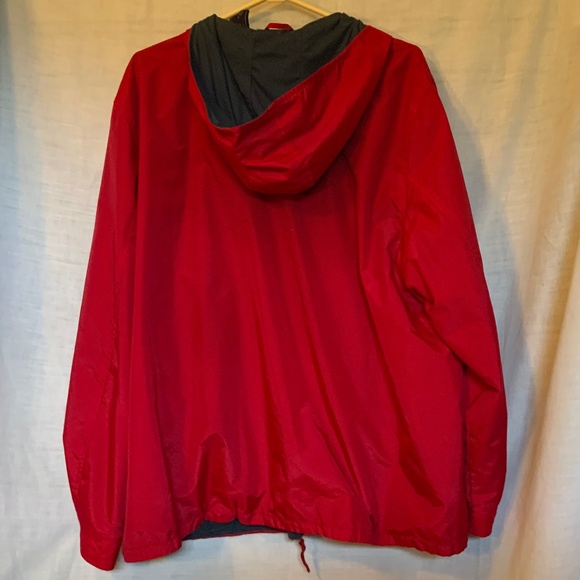 A/E Sport & Co. Red Weather Resistant Nylon, Cotton Lined, Hooded Jacket (XXL) - Picture 3 of 10